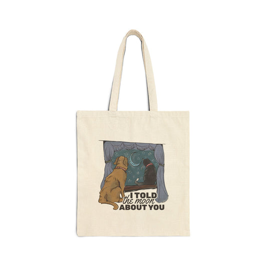 Moonlit Stories Canvas Tote