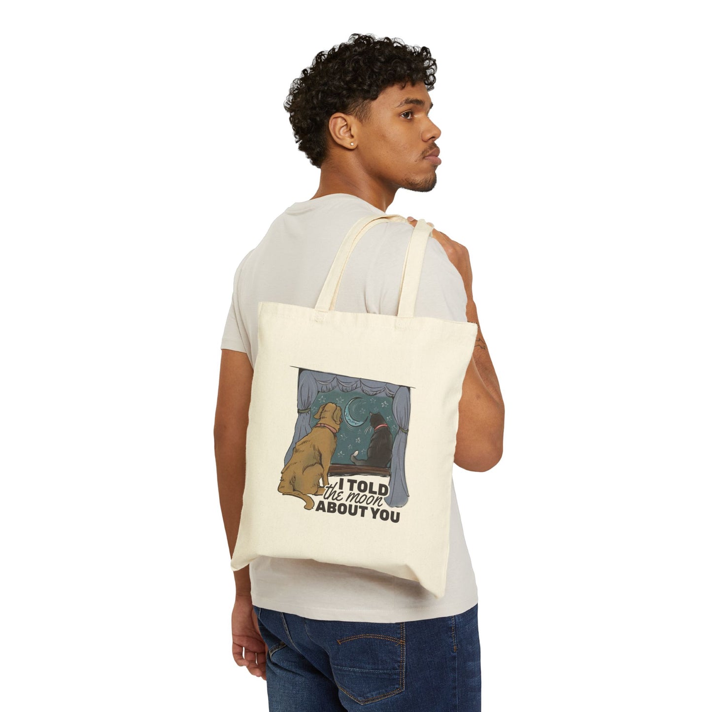 Moonlit Stories Canvas Tote
