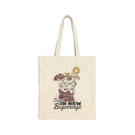 New Beginnings Canvas Tote