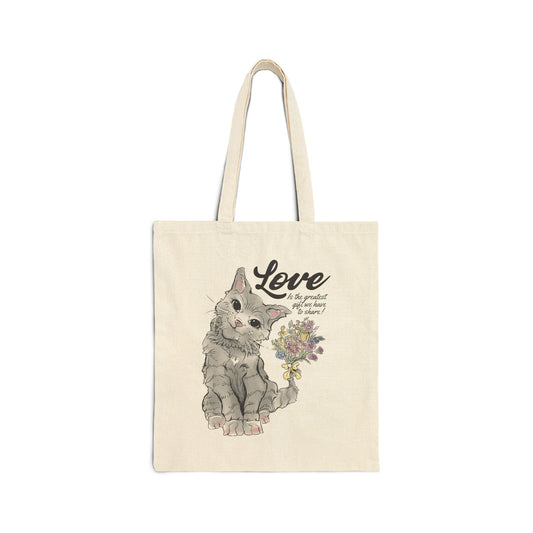 Gift Love Canvas Tote