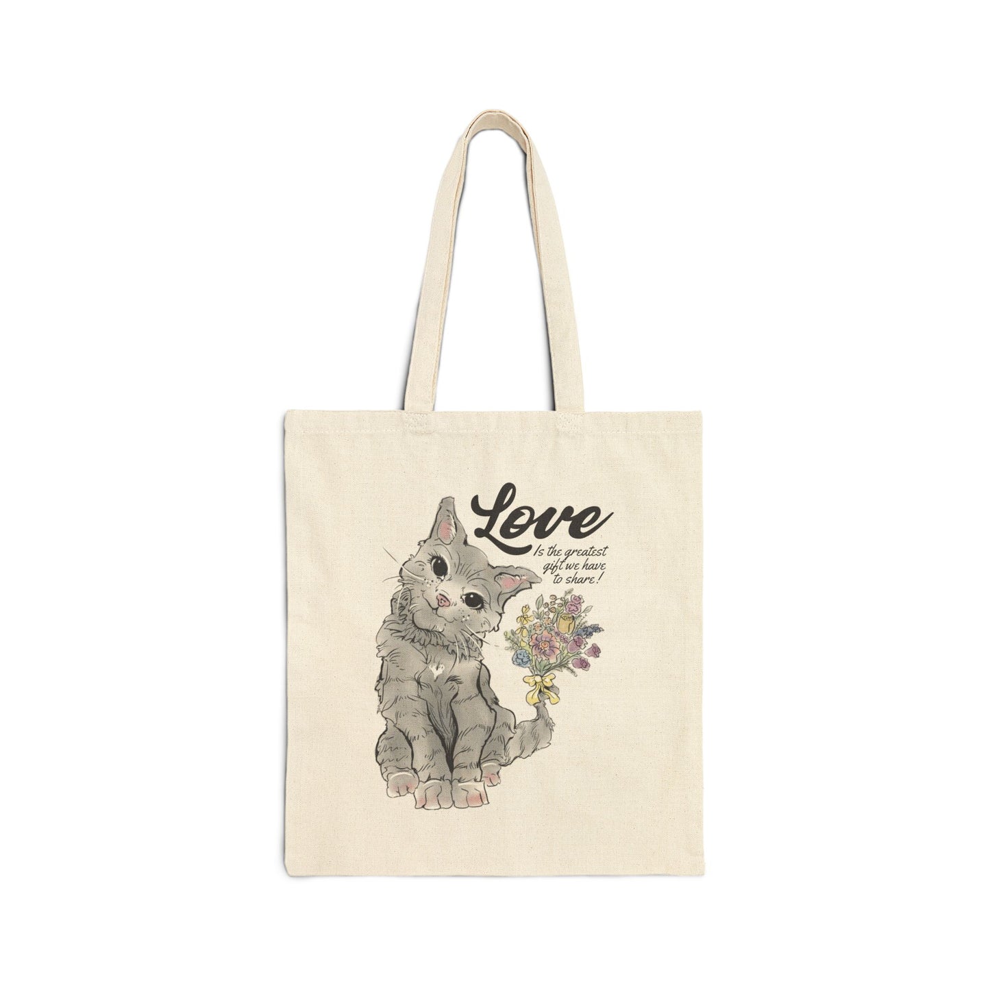 Gift Love Canvas Tote